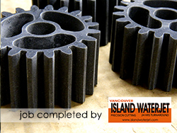 Vancouver Island Waterjet applications delrin plastic polymer cutting 
