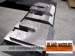 Vancouver island Waterjet Cutting applications for hardened steel