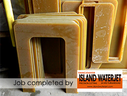 Vancouver island Waterjet Applications for Laminated Fiberglass cutting